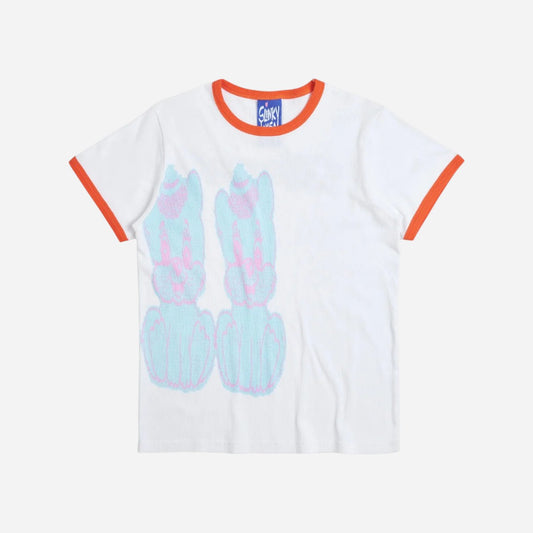 Token x Slinky - Cutie Ringer Unisex Tee - White