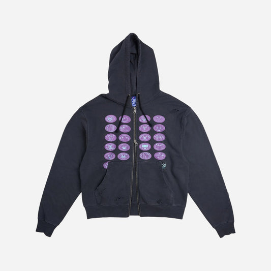 Token x Slinky - How I Feel Zip Up Hoodie - Graphite