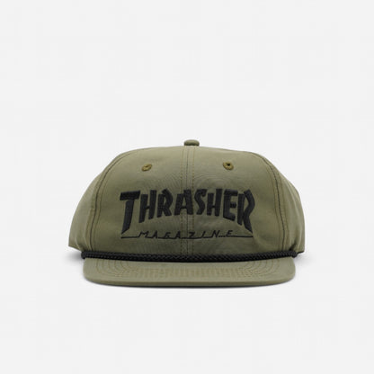 Thrasher - Rope Snapback Cap - Olive/Black