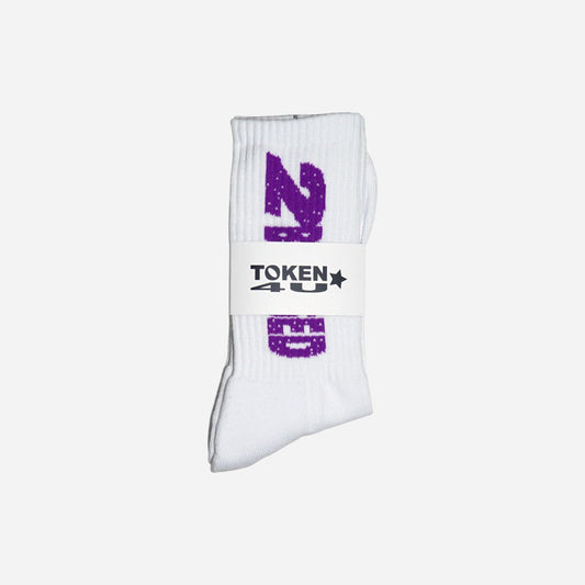 Token - 2 Blessed Socks - White