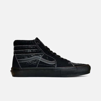 Vans - Sk8 Hi Skate Shoes - Black/Web/White