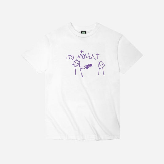 Violet - It's Violent Tee - White