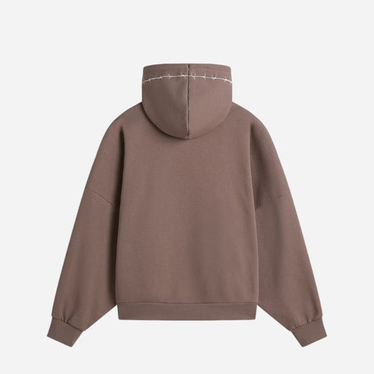 Vans - Skate Wire Loose Cropped Hoodie - Brown