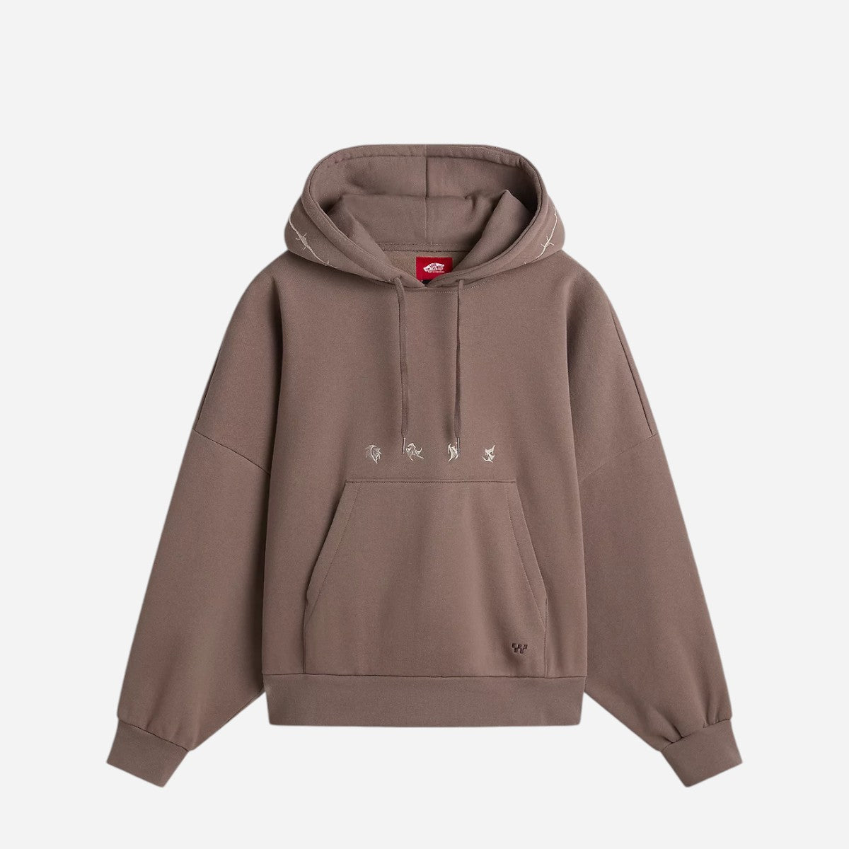 Vans - Skate Wire Loose Cropped Hoodie - Brown