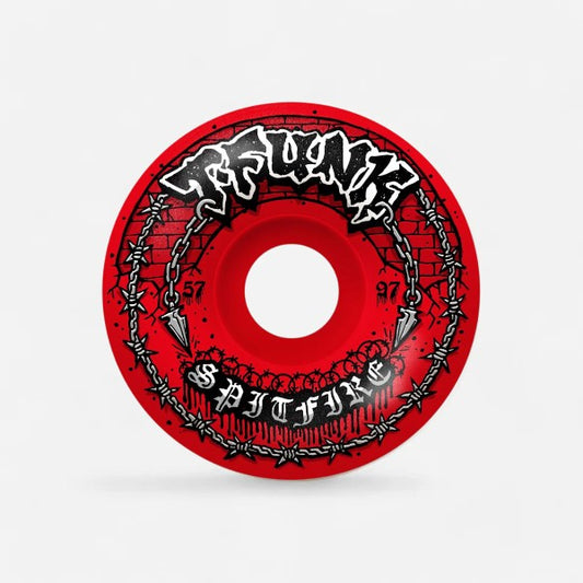 Spitfire - Formula Four Radial Full T-Funk Red Wheels - 57mm 97du