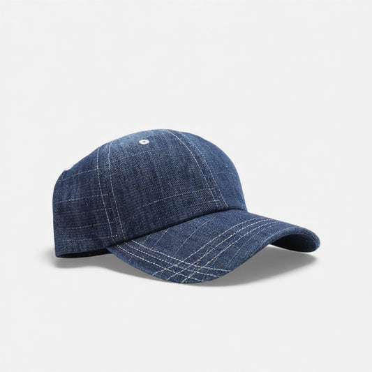 Yardsale - Faded Slub Denim Cap - Blue