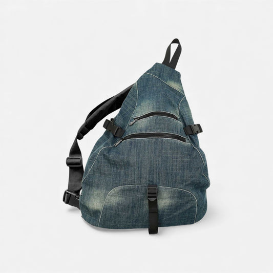 Yardsale - Denim Sling Backpack - Blue