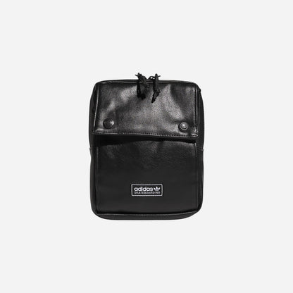 ADIDAS - Faux Leather Skate Camera Bag - Black