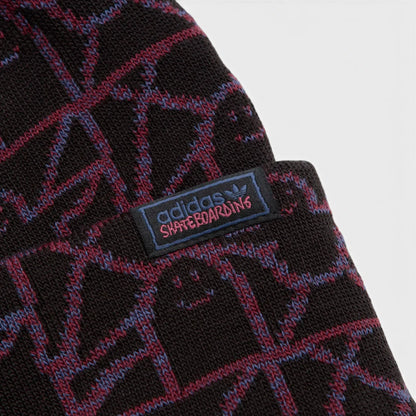 ADIDAS - Gonz Beanie - Black/Muted Purple/Shadow Red