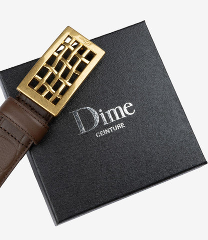 Dime - Heavyweight Leather Belt - Brown