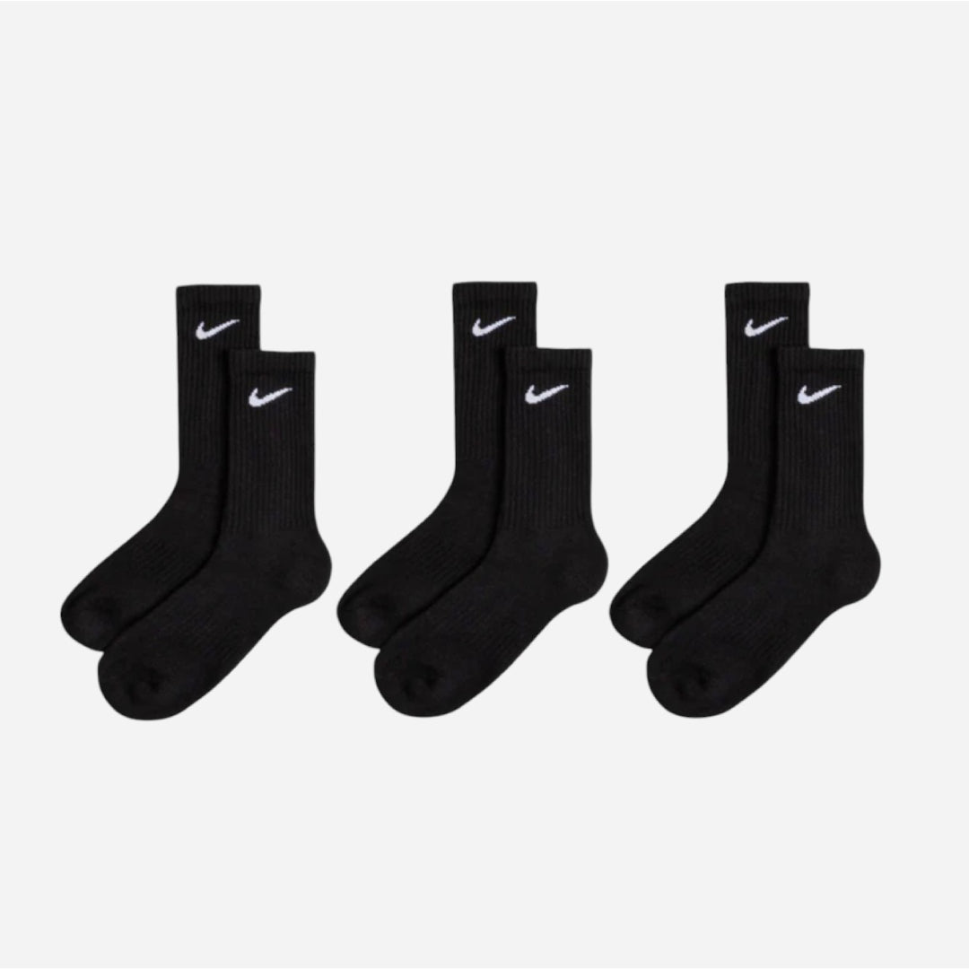 Nike - Everyday Cushioned 3 Pack Socks - Black