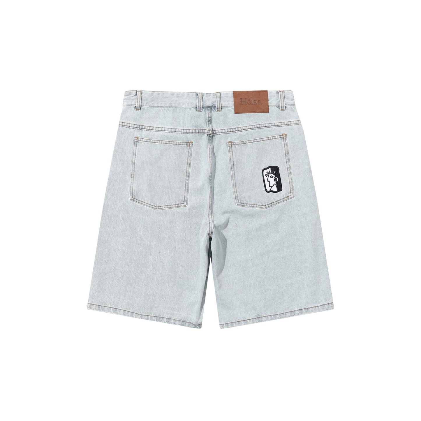 Hélas - Diue Grec Jean Short - Light Blue