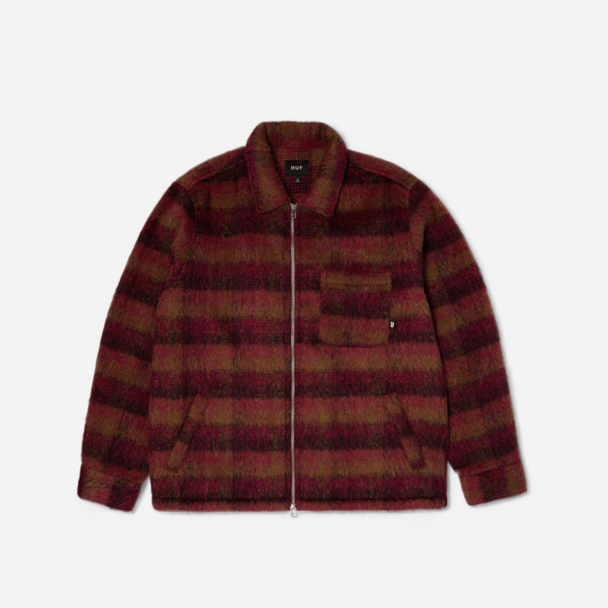 HUF - Megablast Plaid Jacket - Berry