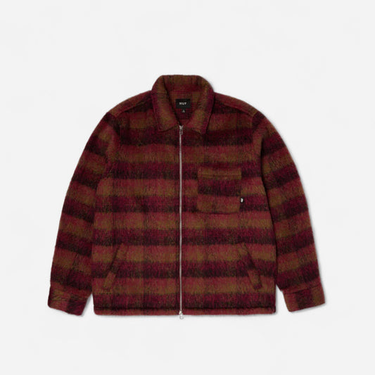 HUF - Megablast Plaid Jacket - Berry