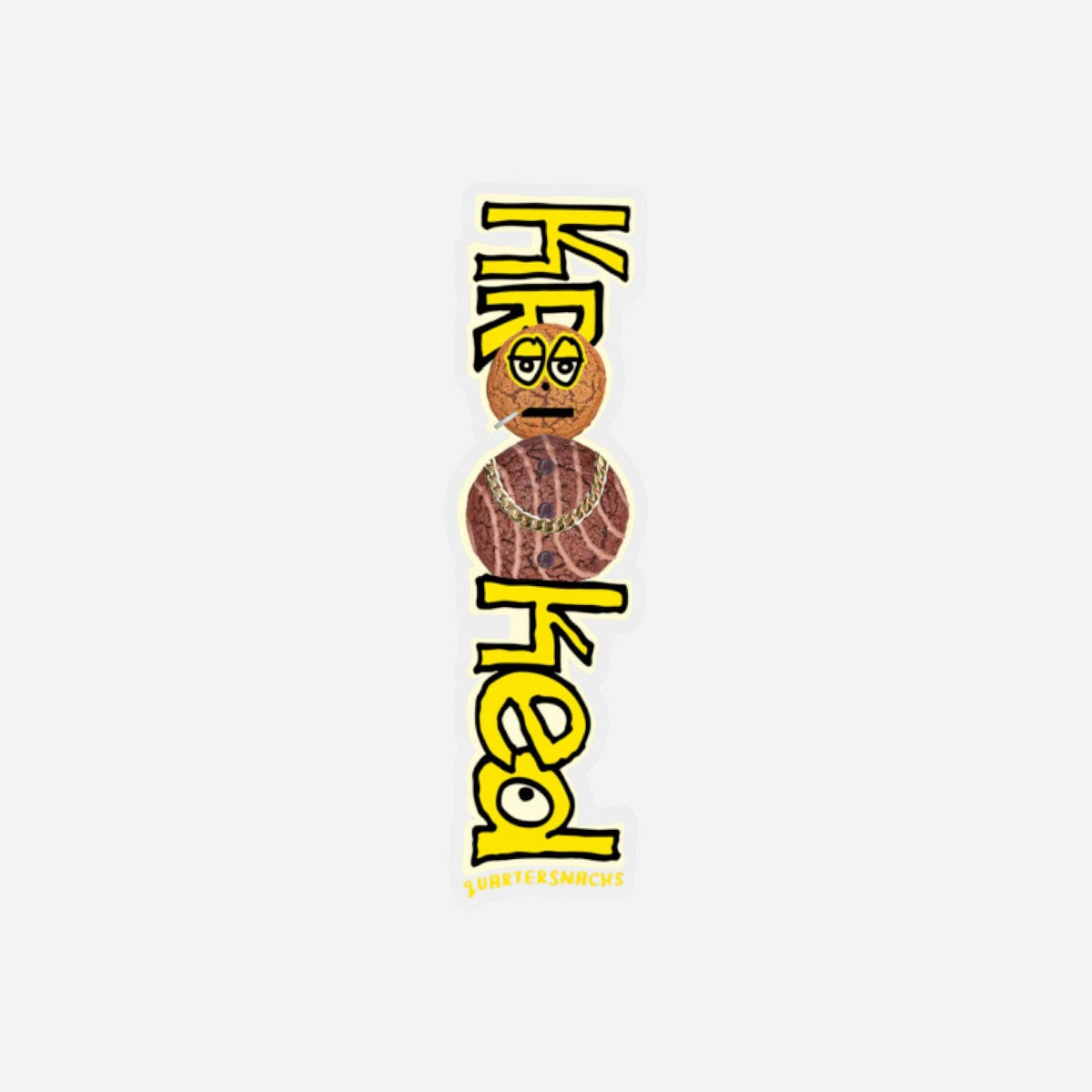 Krooked x Quartersnacks - Snackman Sticker