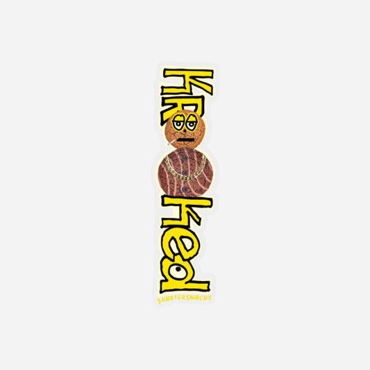 Krooked x Quartersnacks - Snackman Sticker