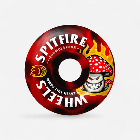 Spitfire - Formula Four Shroom Bighead Black/Red Swirl Classic Full  Wheels - 56mm 99du
