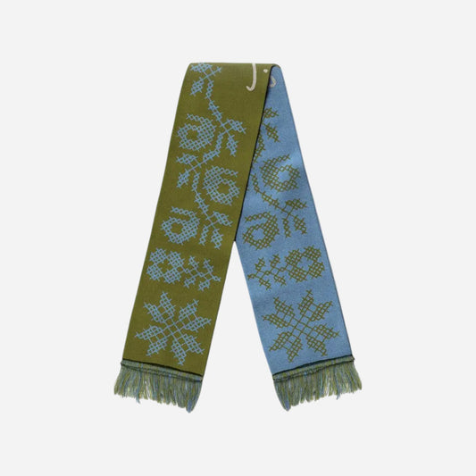 SkatePal - Sabri Sundos Tatreez Scarf - Olive/Sky