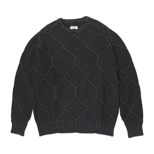 Dancer - Fence Knit Crewneck - Charcoal