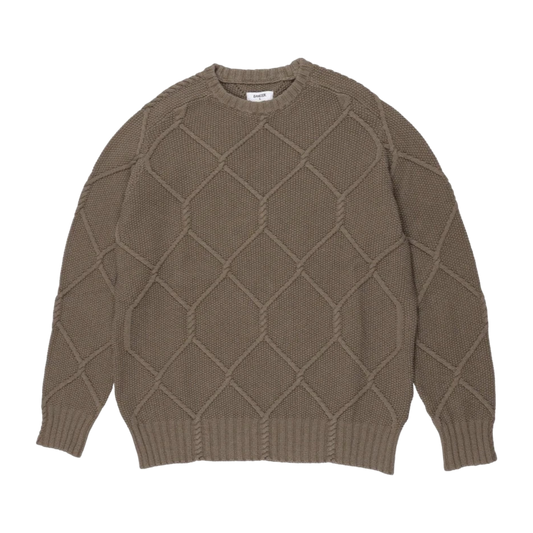 Dancer - Fence Knit Crewneck - Beige