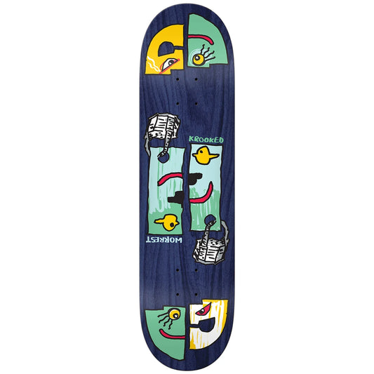Krooked - Bobby Worrest Lock Up Deck - 8.3" Slick Twin Tail