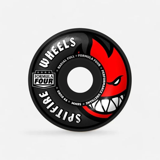 Spitfire - Formula Four Radial Full Black Wheels - 58mm 99du
