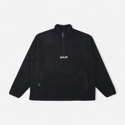 Sour - Half Zip Micro Fleece – Black