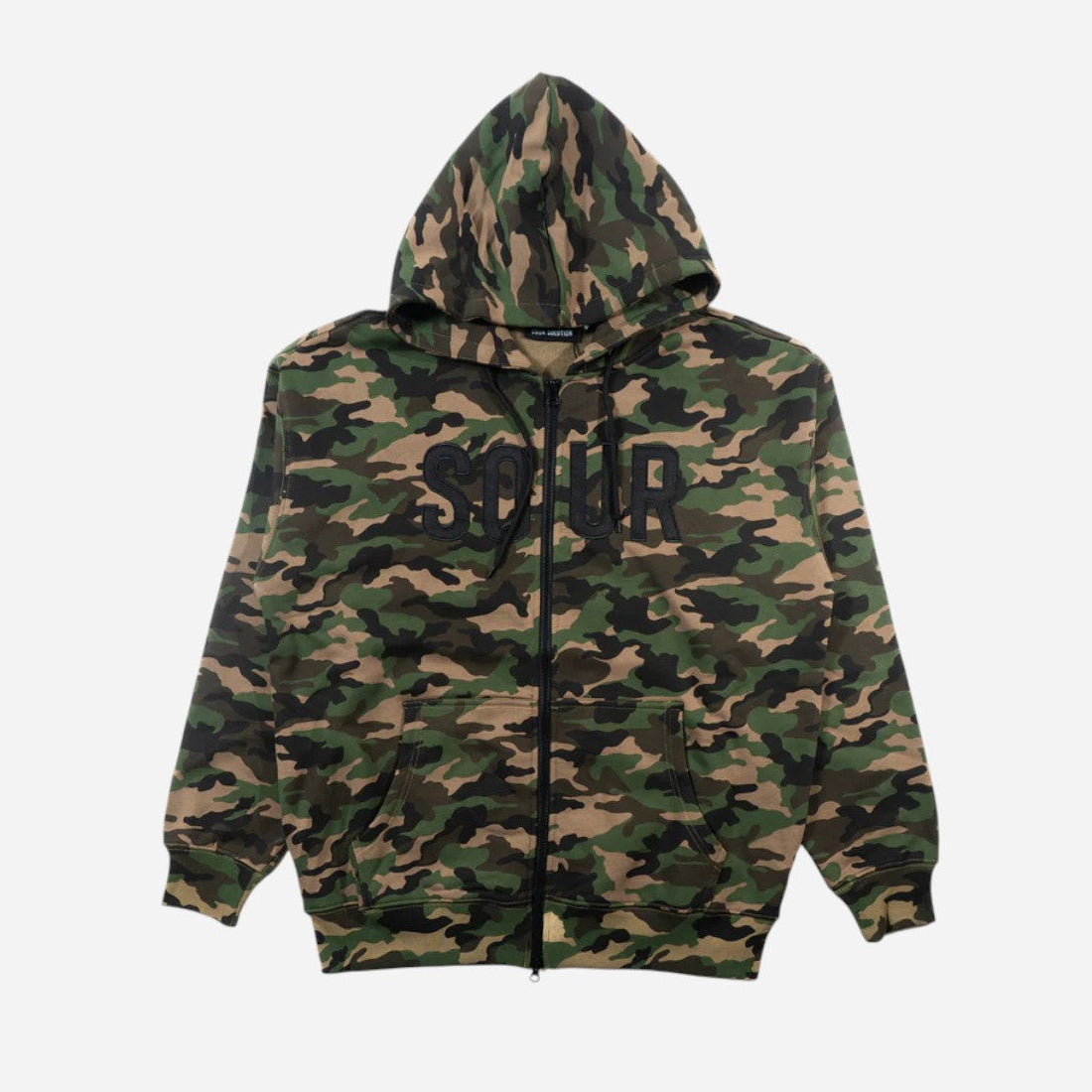 Sour - Army Zip Up Hoodie - Camo