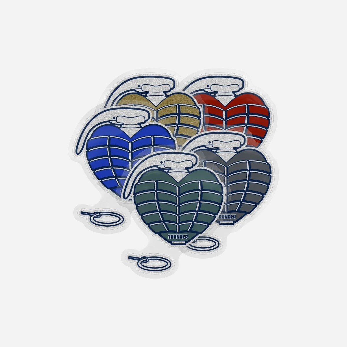 Thunder - OG Grenade Sticker - Assorted Colours (Single)