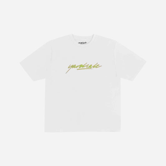 Yardsale - Script Tee - White