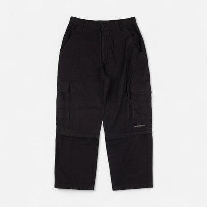 Yardsale - Phantasy Ripstop Cargo Zip Off Shorts - Black