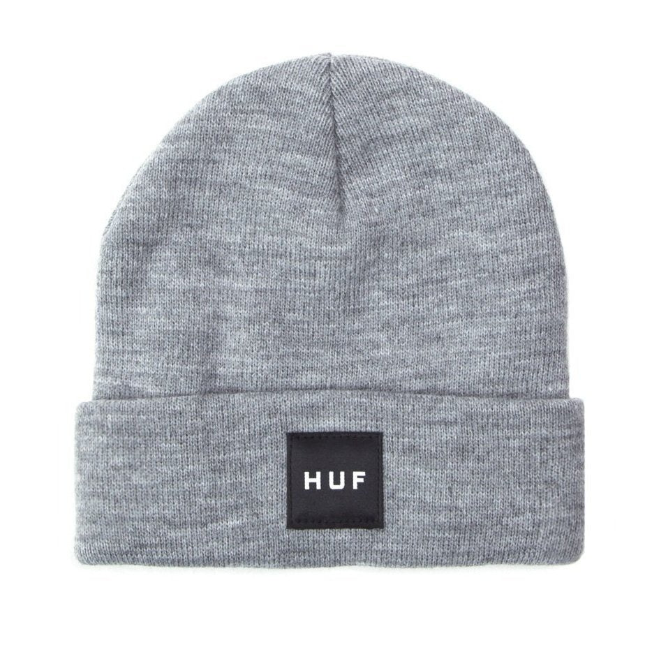 HUF - Box Logo Beanie - Grey Heather