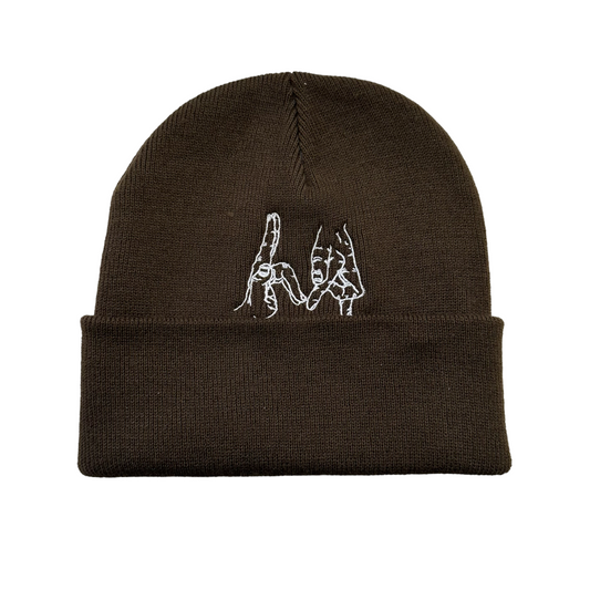 High Rollers - Gang Sign Beanie - Chocolate